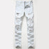 Fashion Mid Waisted Jeans Men's Ripped Jeans Denim Pants